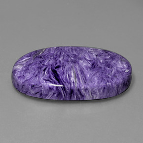 Charoïte violet naturelle coupe ovale, 53,84 ct, opaque