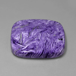 Charoïte Violet naturelle Coupe coussin, 93.43 ct, Opaque