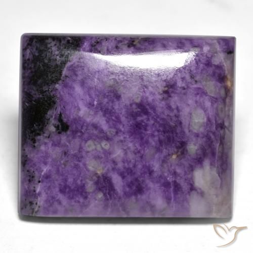 Charoïte Violet pourpre velours naturelle Baquette, 28.73 ct, Opaque