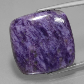 Charoïte Violet naturelle Coupe coussin, 39.43 ct, Opaque