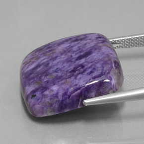 Charoïte Violet naturelle Coupe coussin, 39.43 ct, Opaque