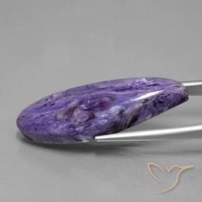 Charoïte Violet moyen-foncé naturelle Marquise, 36.05 ct, Opaque