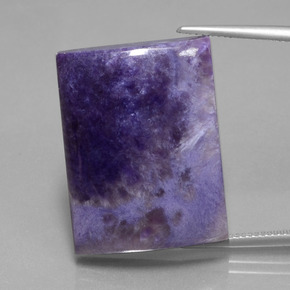 Charoïte Violet moyen-foncé naturelle Baquette, 45.37 ct, Opaque