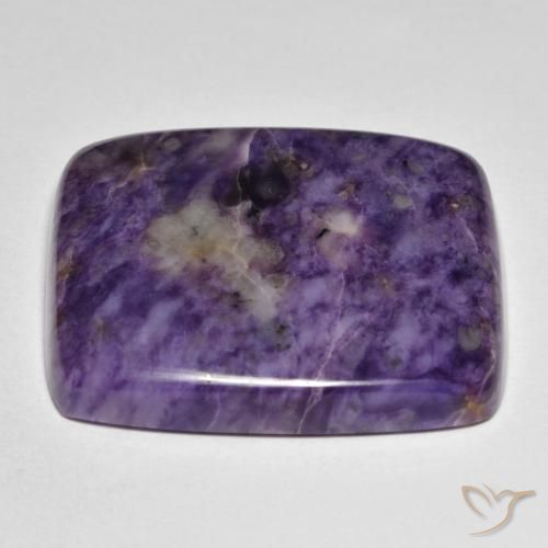 Charoïte Violet foncé naturelle Coussin, 50.09 ct, Opaque