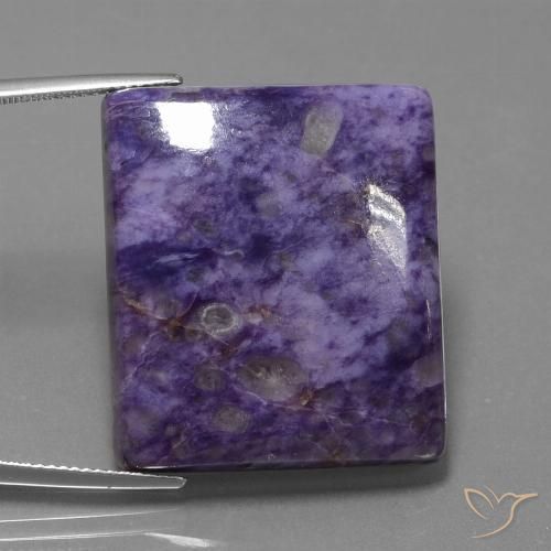 54.21ct Naturel Violet moyen Charoïte, Baquette, Opaque