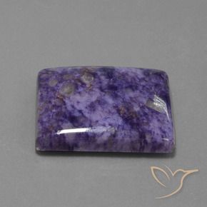 Charoïte Violet moyen naturelle Baquette, 54.21 ct, Opaque