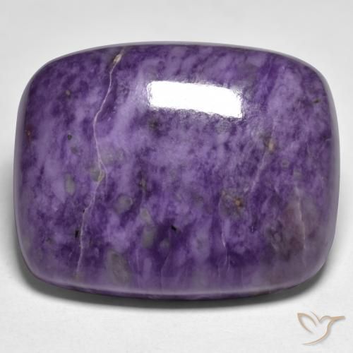45.47ct Naturel Violet foncé Charoïte, Coussin, Opaque