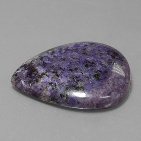 Charoïte Violet foncé naturelle En forme de poire, 67.98 ct, Opaque