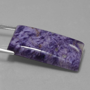 Charoïte violet naturelle baguette, 67,35 ct, opaque