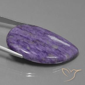 Charoïte Violet foncé naturelle Fantaisie, 62.63 ct, Opaque