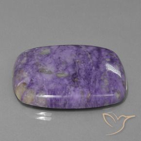 Charoïte Violet foncé naturelle Coussin, 65.45 ct, Opaque