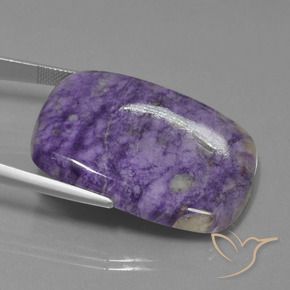 Charoïte Violet foncé naturelle Coussin, 65.45 ct, Opaque