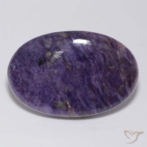 Charoïte Violet foncé naturelle ovale, 61.63 ct, Opaque