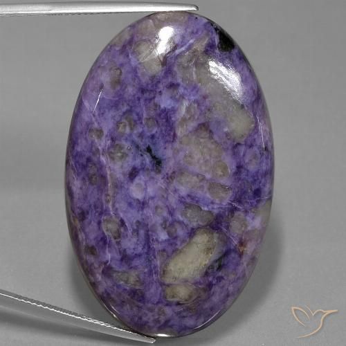 71.35ct Naturel Violet moyen Charoïte, ovale, Opaque