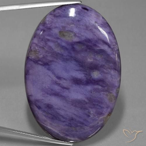 71.34ct Naturel Violet moyen Charoïte, ovale, Opaque