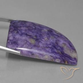 Charoïte Violet foncé naturelle Fantaisie, 72.98 ct, Opaque