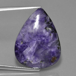 Charoïte Violet naturelle En forme de poire, 25.35 ct, Opaque