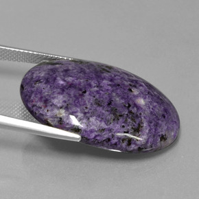 Charoïte Violet foncé naturelle Coupe ovale, 26.72 ct, Opaque