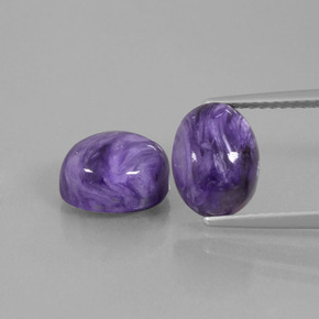 Achetez naturel ct violet charoïte gems, coupe ovale, en provenance russie chez gemselect. en stock, livraison internationale!