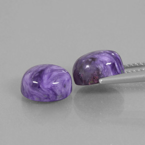 Achetez naturel ct violet charoïte gems, coupe ovale, en provenance russie chez gemselect. en stock, livraison internationale!