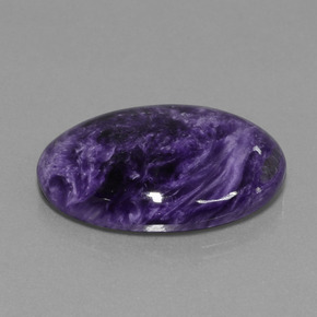 Charoïte Violet foncé naturelle Coupe ovale, 34.59 ct, Opaque