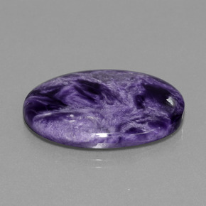 Charoïte Violet naturelle Coupe ovale, 27.32 ct, Opaque