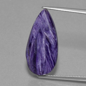 Charoïte Violet naturelle En forme de poire, 9.07 ct, Opaque
