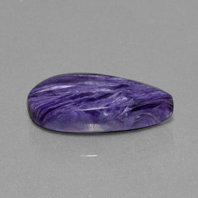 Charoïte Violet naturelle En forme de poire, 9.07 ct, Opaque
