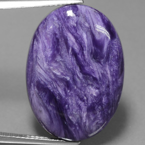 Charoïte Violet naturelle Coupe ovale, 18.41 ct, Opaque