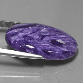 Charoïte Violet naturelle Coupe ovale, 18.41 ct, Opaque