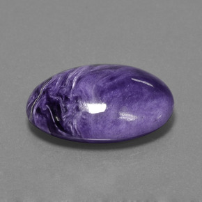Charoïte Violet naturelle Coupe ovale, 17.74 ct, Opaque