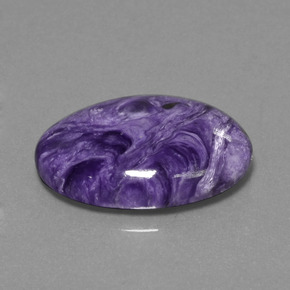 Charoïte violet naturelle coupe ovale, 14,65 ct, opaque