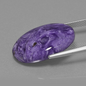 Charoïte violet naturelle coupe ovale, 14,65 ct, opaque