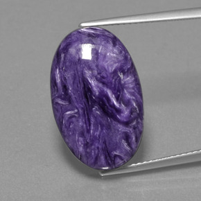 Charoïte Violet naturelle Coupe ovale, 12.95 ct, Opaque