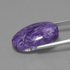 Charoïte Violet naturelle Coupe ovale, 12.95 ct, Opaque