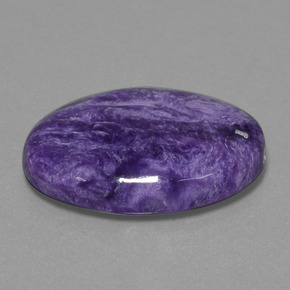 Charoïte violet naturelle coupe ovale, 19,87 ct, opaque