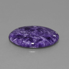 Charoïte violet naturelle coupe ovale, 15,55 ct, opaque