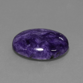 Charoïte violet naturelle coupe ovale, 15,00 ct, opaque