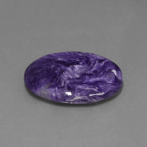 Charoïte violet naturelle coupe ovale, 11,44 ct, opaque