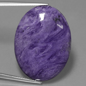 Charoïte Violet foncé naturelle Coupe ovale, 26.08 ct, Opaque