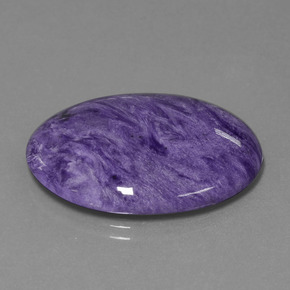 Charoïte Violet foncé naturelle Coupe ovale, 26.08 ct, Opaque
