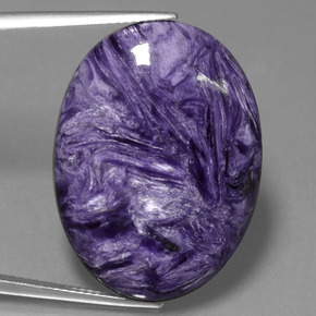 Charoïte Violet naturelle Coupe ovale, 31.24 ct, Opaque