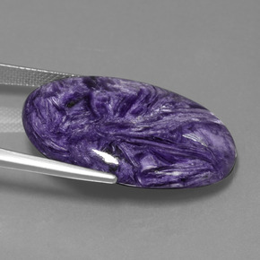 Charoïte Violet naturelle Coupe ovale, 31.24 ct, Opaque