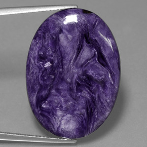Charoïte Violet naturelle Coupe ovale, 21.79 ct, Opaque