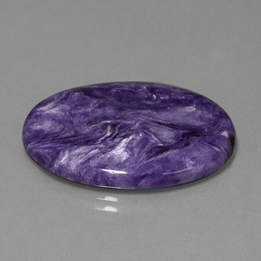 Charoïte Violet naturelle Coupe ovale, 21.79 ct, Opaque