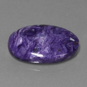 Charoïte Violet moyen-foncé naturelle Coupe ovale, 32.90 ct, Opaque