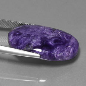 Charoïte Violet moyen-foncé naturelle Coupe ovale, 32.90 ct, Opaque