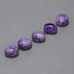 Shop natural ct Violet Charoïte gems, ovale, from Russie at GemSelect. In stock, global shipping!