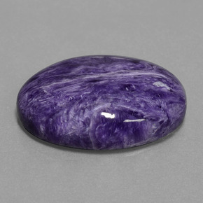 Charoïte violet naturelle coupe ovale, 22,07 ct, opaque