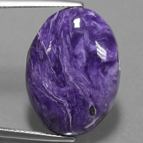 Charoïte Violet naturelle Coupe ovale, 16.32 ct, Opaque